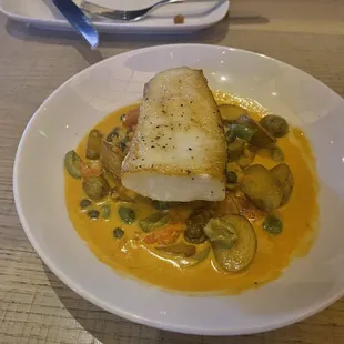 Roasted seabass