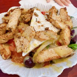 Greek Salad with chicken