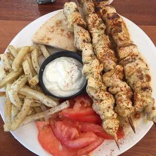 CHICKEN SOUVLAKI