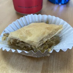 Handmade baklava, made the right way by Kali. Owners mother.