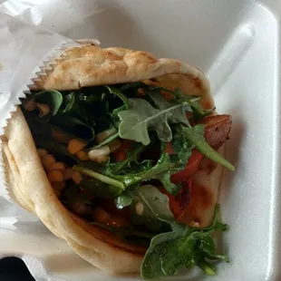 This special was unbelievable - shrimp, old bay aioli, pickled sweet corn, sausage, and other ingredients I'm forgetting. It was delicious!