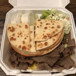 Gyro plate/ extra pita and taziki sauce