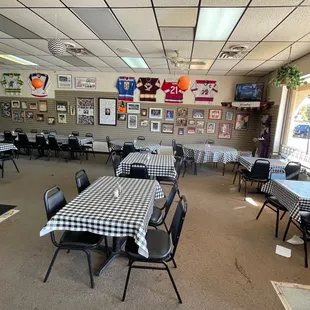 the dining area