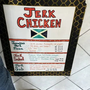 the menu
