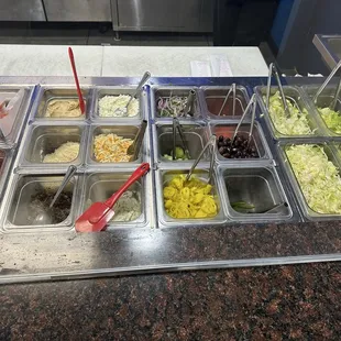 The build your own bowl line up