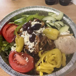 Greek Salad with chicken