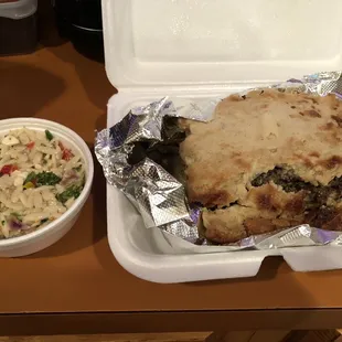 Spanakopita with Orzo Pasta Salad