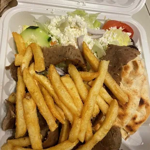 Gyro platter to go