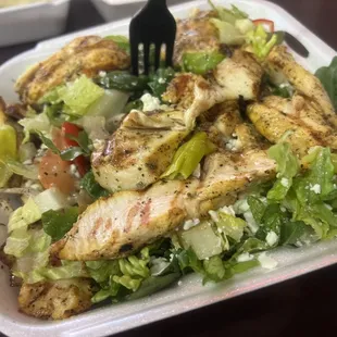 Chicken greek salad