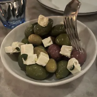 Olives and feta
