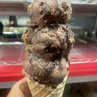 Madison County Pothole (Triple chocolate) Barking Cow Ice Cream