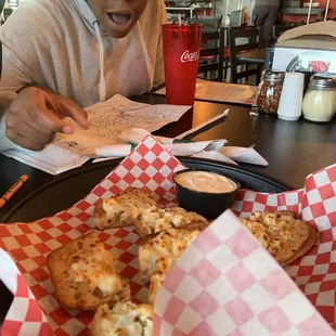 Feta cheese bread sticks