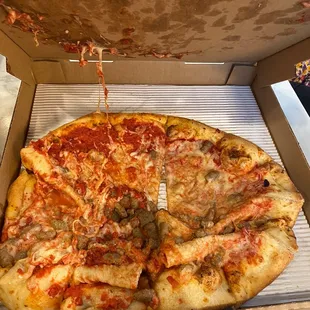 a pizza in a box