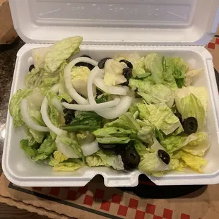 This is the Greek Salad.   Gross.