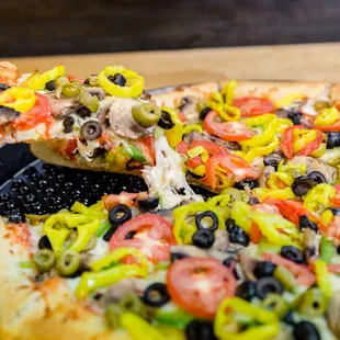pizza, food