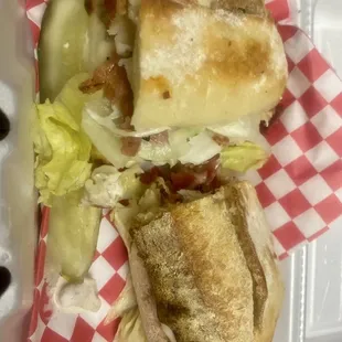 Chicken, bacon, ranch sub