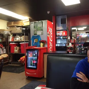 The front counter area.