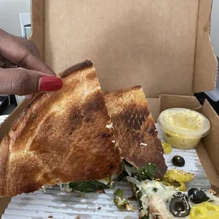 A picture of crunchy burnt pizza