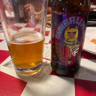 Some gum ball craft beer