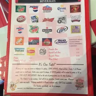 Decent beer menu...for Muncie