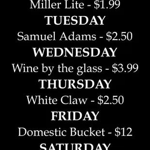 Deals exclusively found at Greek's on McGalliard.