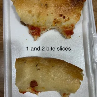 the size of a piece of pizza