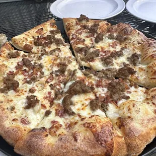 pizza, food