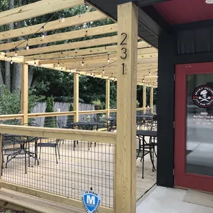 Large outdoor seating