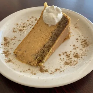 Cheesecake of the Month (Pumpkin with Baklava Crust)