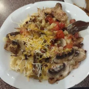 Loaded Mac and cheese! Delicious