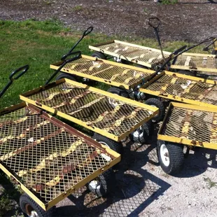 Grab a cart and grab some flats of flowers!