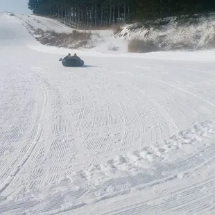 Tubing and snow