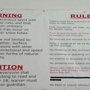 Them&apos;s the rules, fools. Probably also on their website, if you&apos;re into reading them