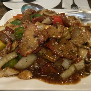 Chow Fun with Black Bean Sauce Lunch