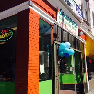 the front of the store