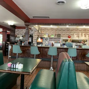 View inside restaurant