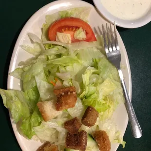 Side Salad is very big