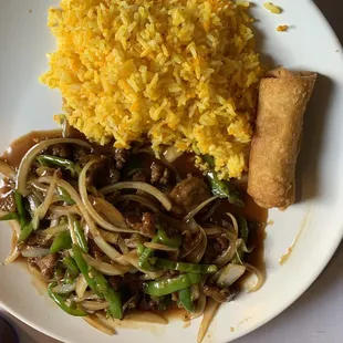 a plate of food