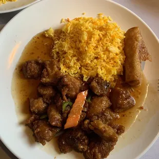 a plate of food