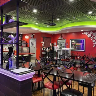 the interior of a restaurant