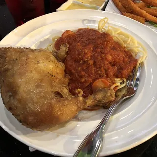 Fried Chicken with Spaghetti Combo