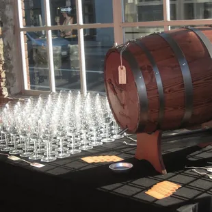 Public Library of Science Event, Green Barrel