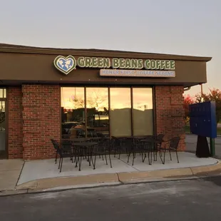 Green Beans Coffee store front