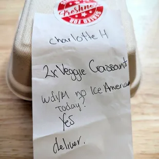 They know any time my order is different, something might be off