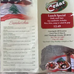 menu, sushi and sashimi