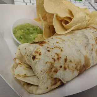 Green chile burrito