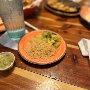 Rice and mixed vegetables