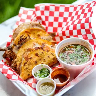 Quesa Birria Tacos