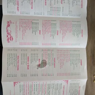 Menu 2020 Front