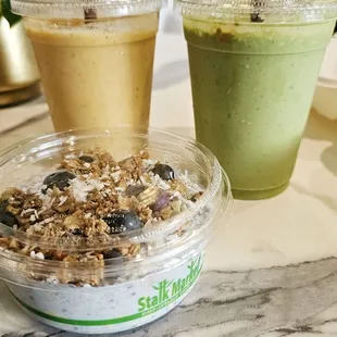 Golden Mylk Smoothi, Green Warrior Smoothie, Overnight Oats